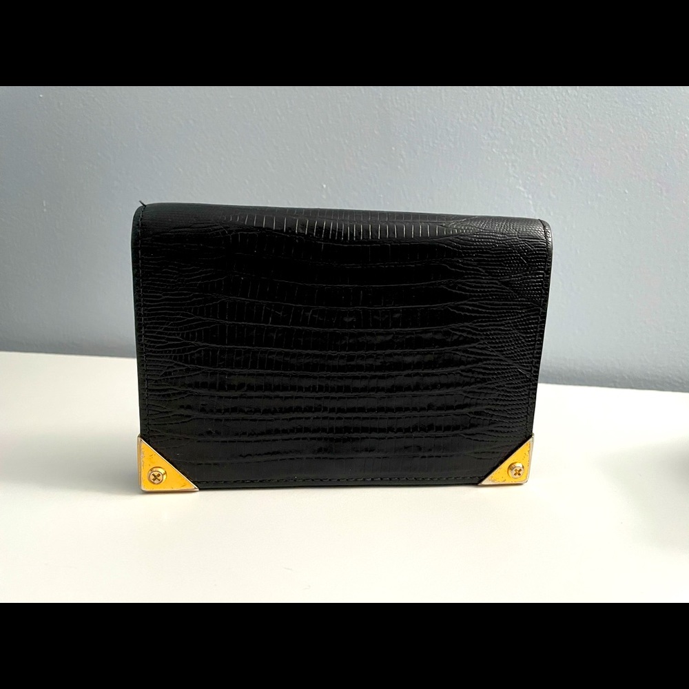 Alexander Wang Croc Lizard Prisma Biker wallet